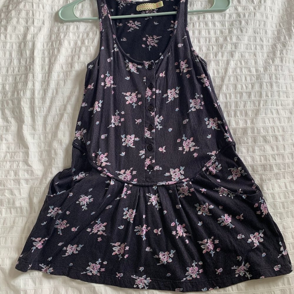 Pins and Needles vintage floral button-up tank